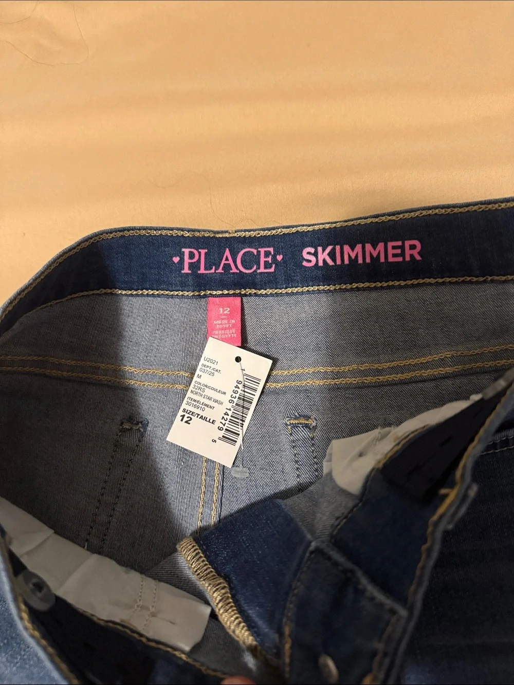 The Children's Place Denim Cuffed Skimmer Shorts - Blue